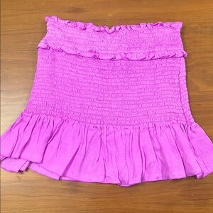 Charming Pink Ruffled Kids Skirt